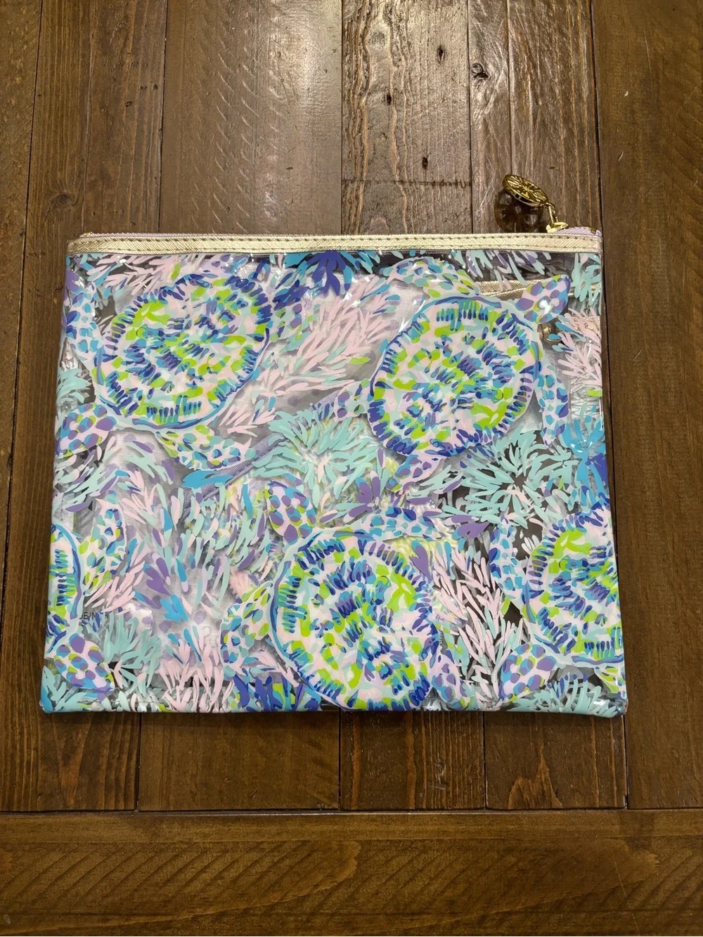 Lilly Pulitzer Cosmetic Pouch with Small Pouch and Koozie